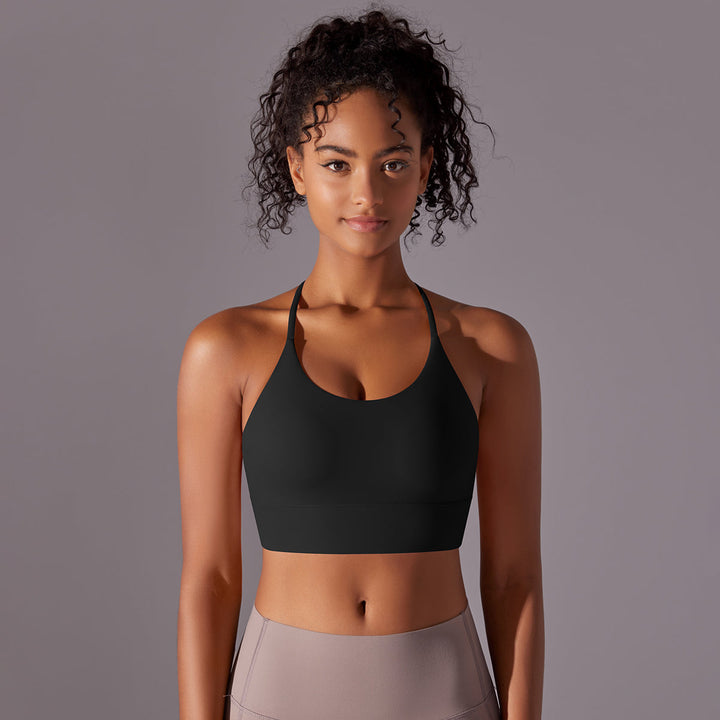 Cross-Back Strappy Sports Bra