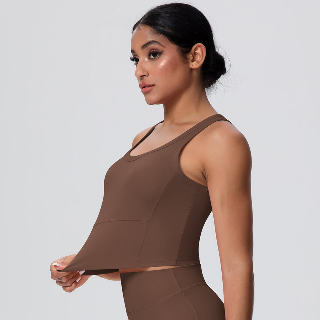 Padded Crop Tank Top for Women