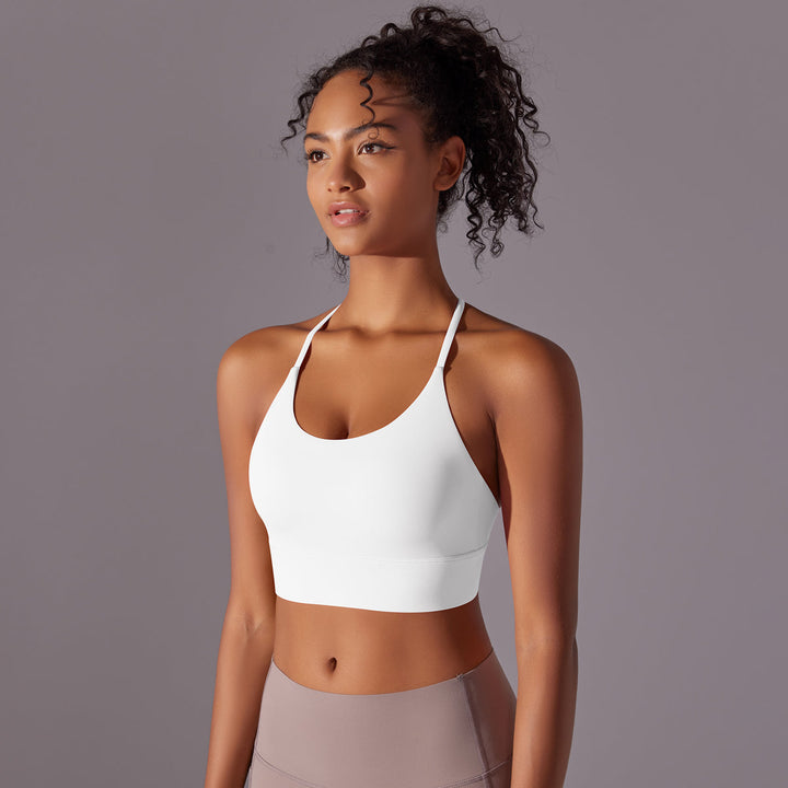 Cross-Back Strappy Sports Bra