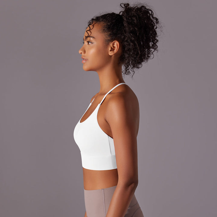 Cross-Back Strappy Sports Bra