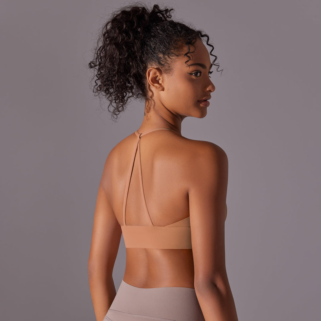 Cross-Back Strappy Sports Bra