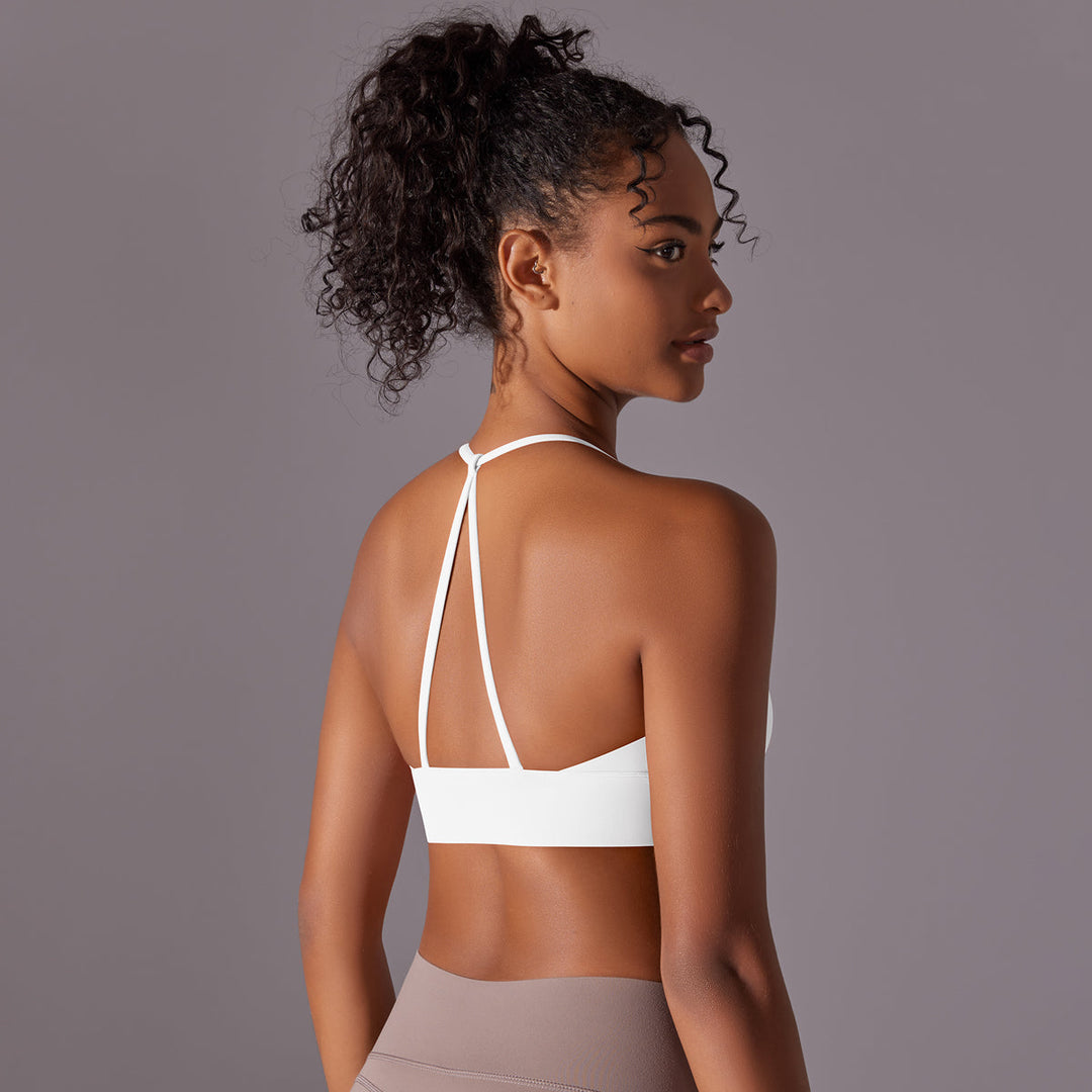 Cross-Back Strappy Sports Bra
