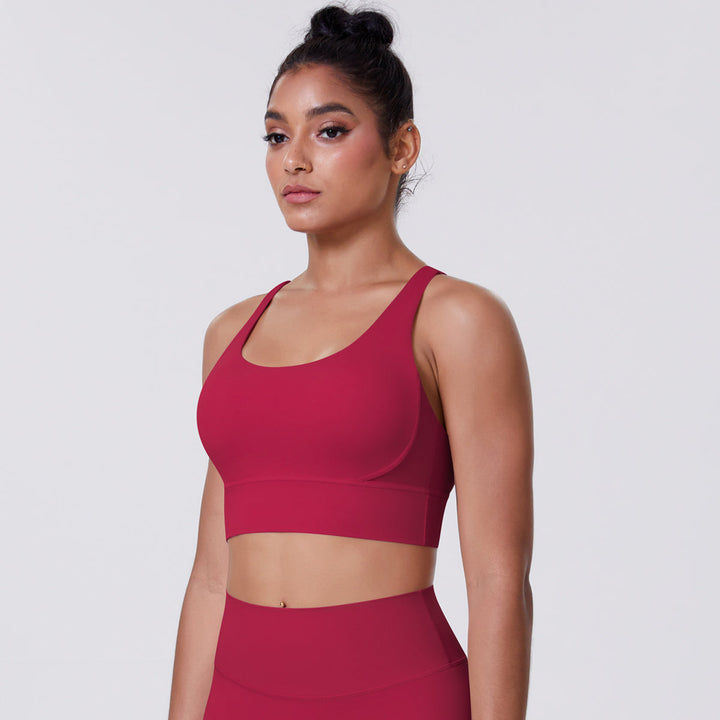 One-Shoulder Back-Cut Sports Bra