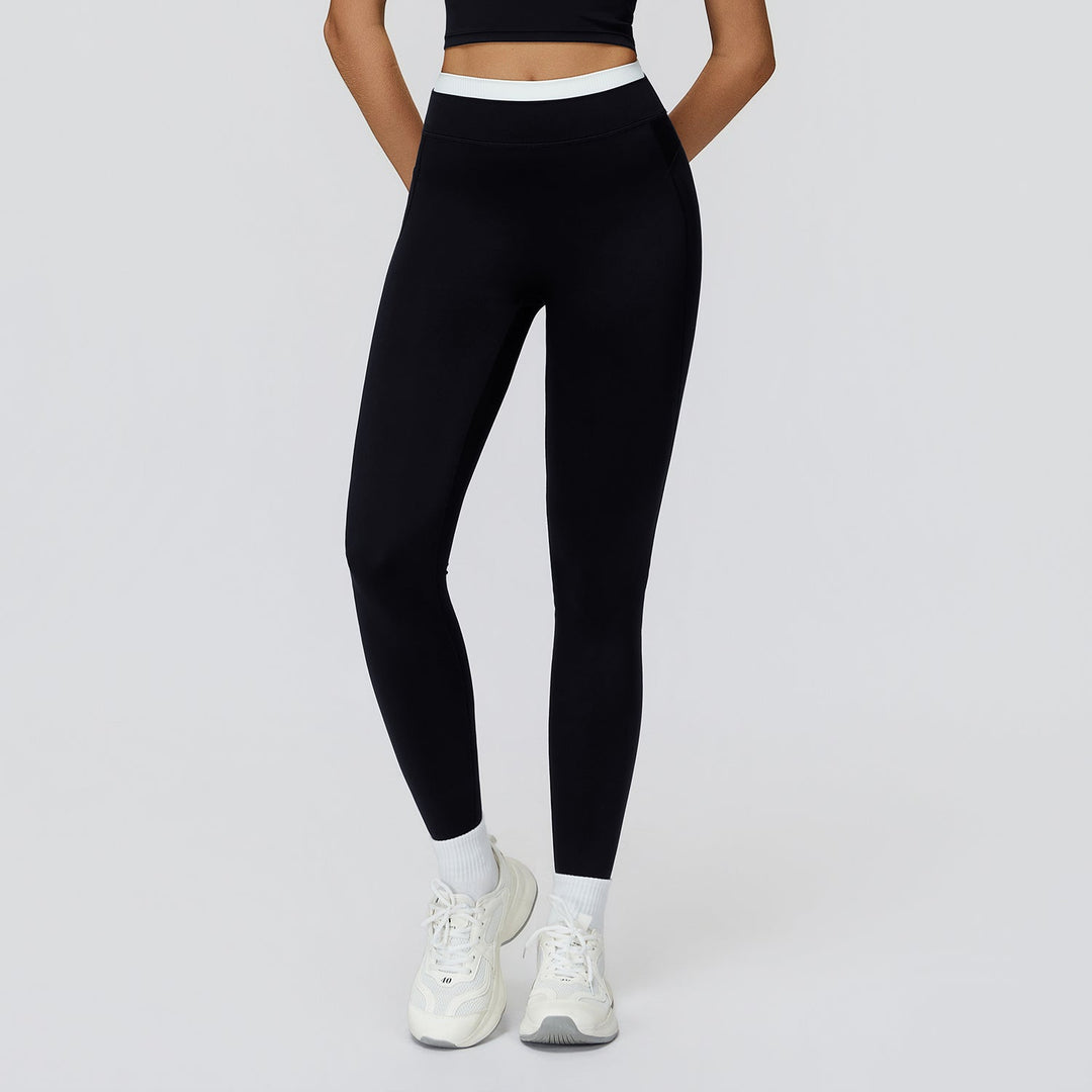 High-Waisted Contrast Sculpt Leggings