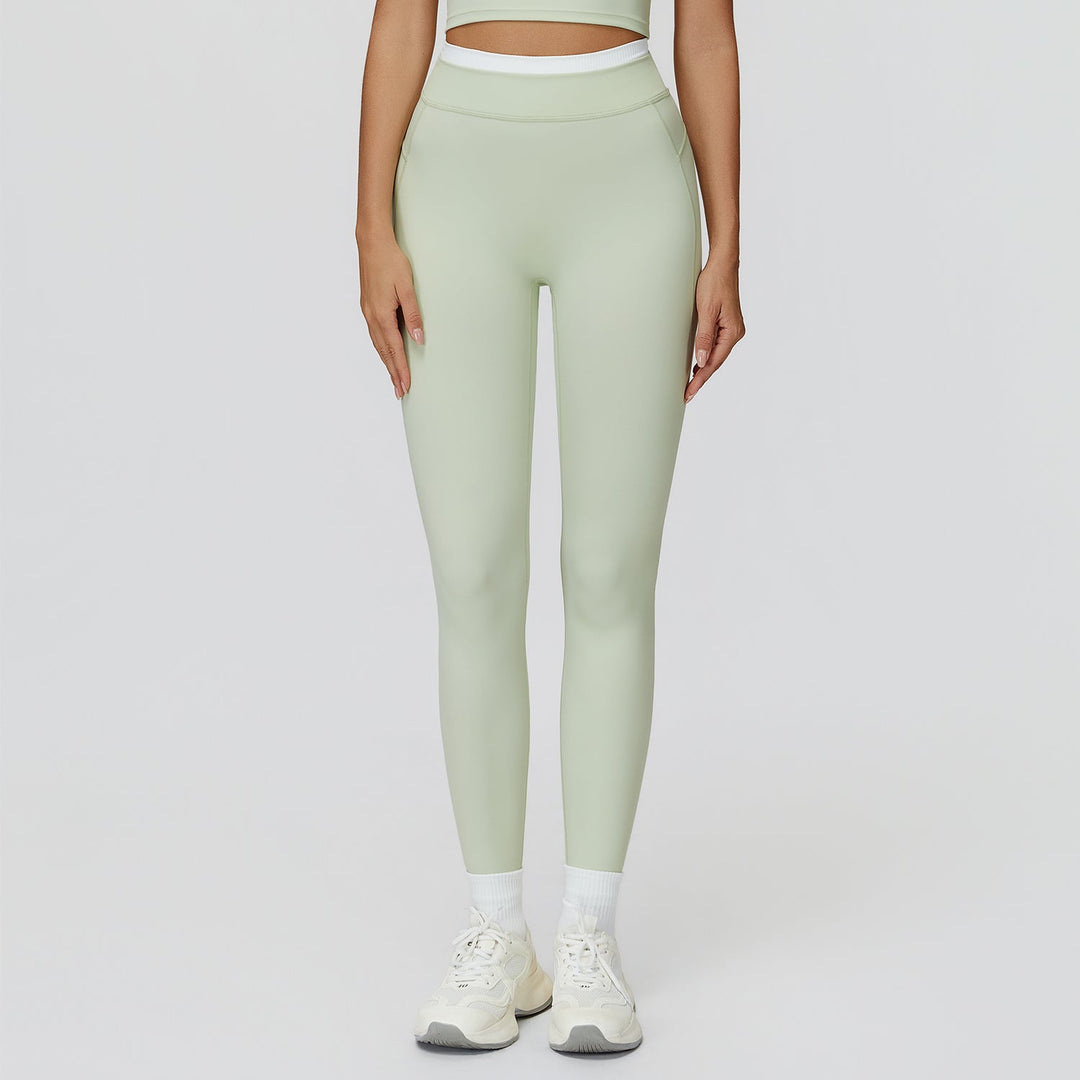 High-Waisted Contrast Sculpt Leggings