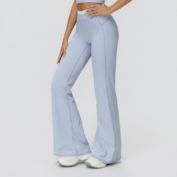 High-Waisted Colorblock Straight Leggings