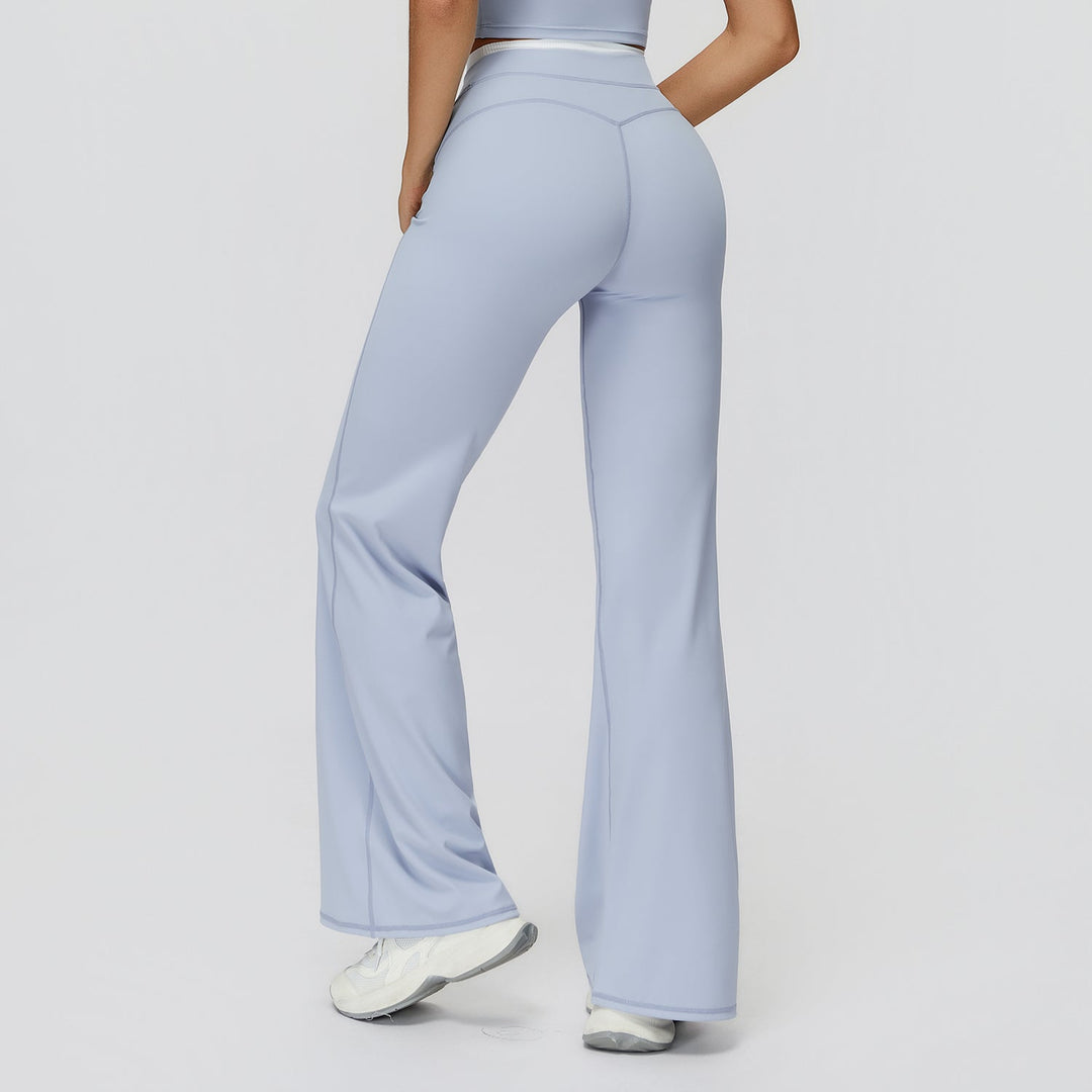 High-Waisted Colorblock Straight Leggings
