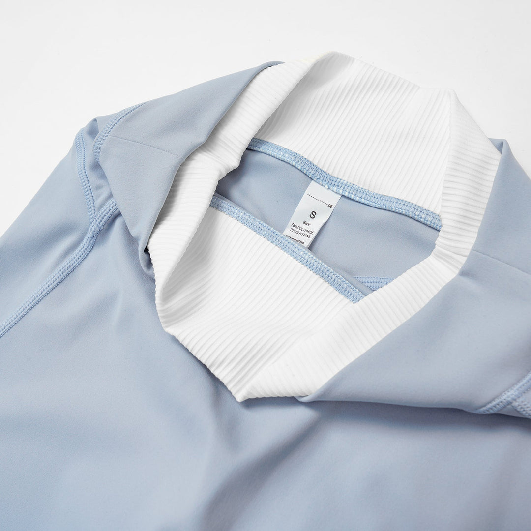 High-Waisted Colorblock Straight Leggings