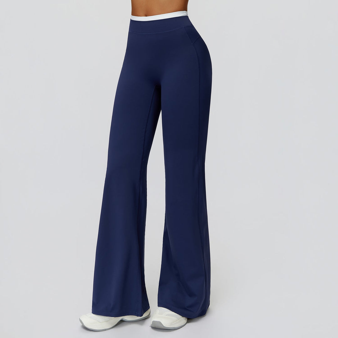 High-Waisted Colorblock Straight Leggings