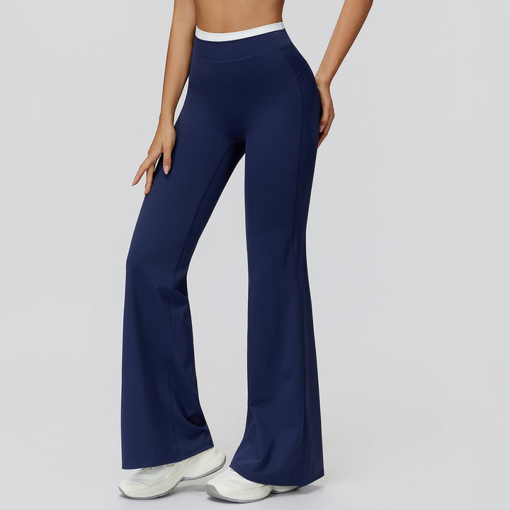 High-Waisted Colorblock Straight Leggings