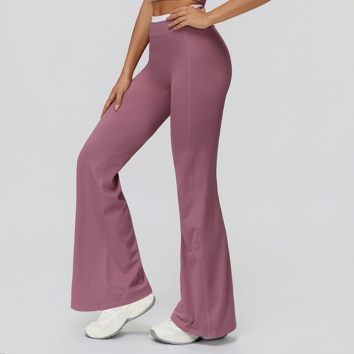 High-Waisted Colorblock Straight Leggings