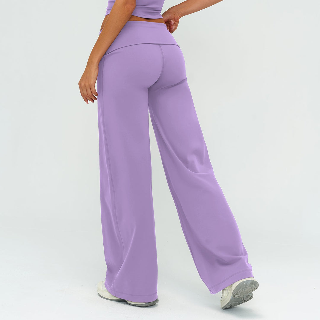 Foldover Waist Straight Leggings