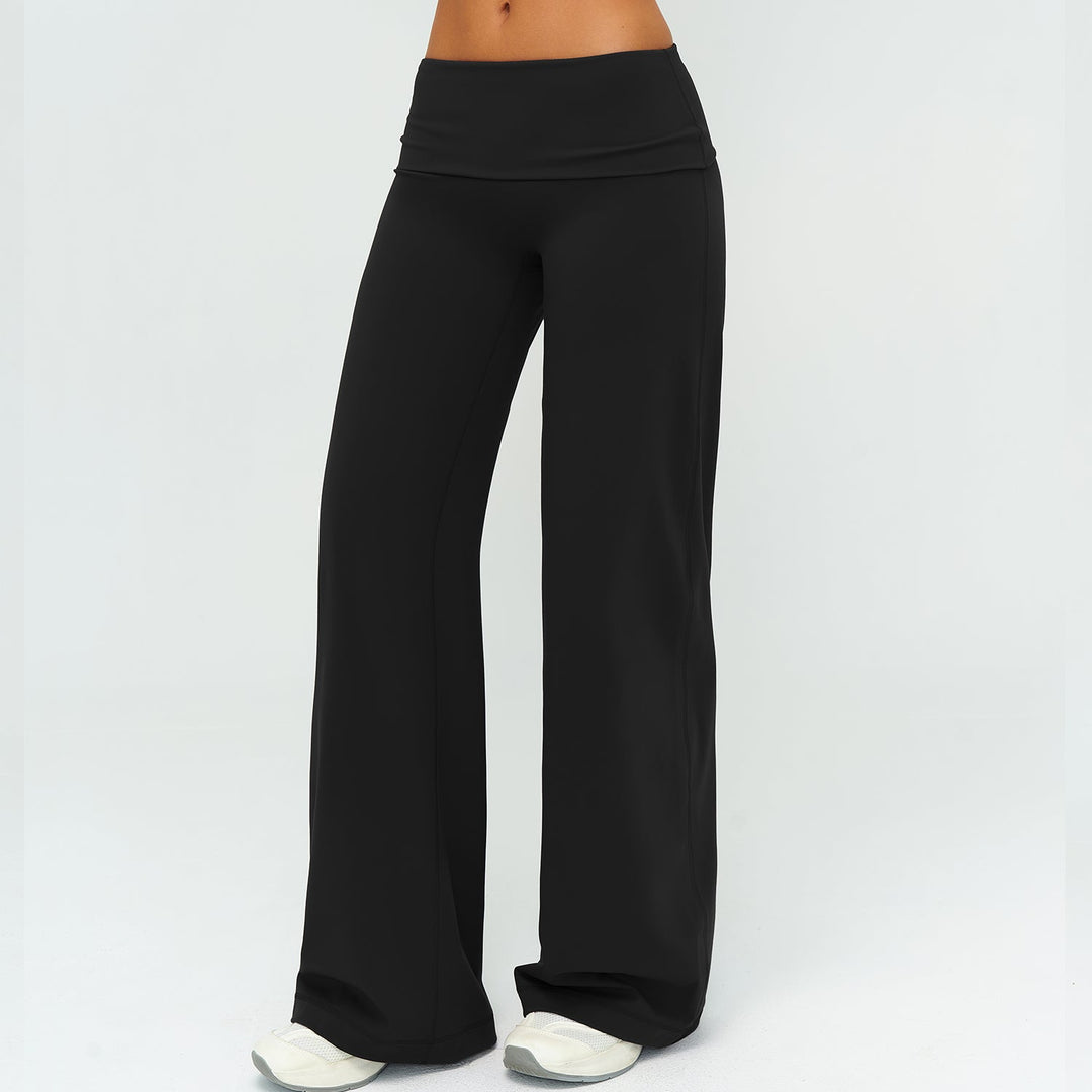 Foldover Waist Straight Leggings