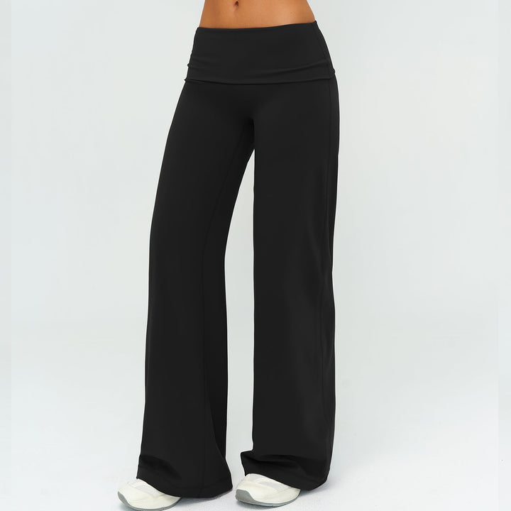 Foldover Waist Straight Leggings