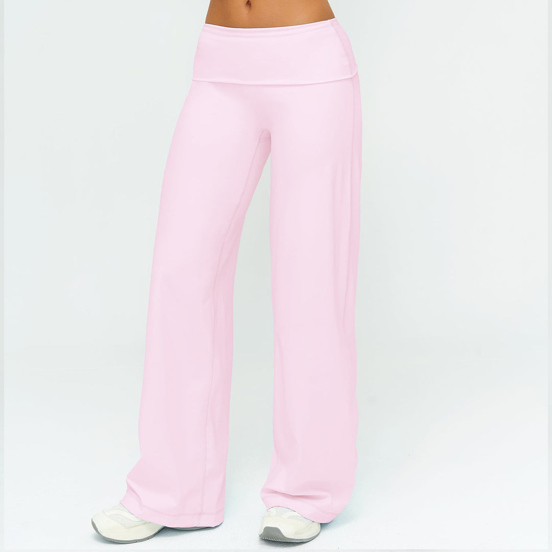 Foldover Waist Straight Leggings