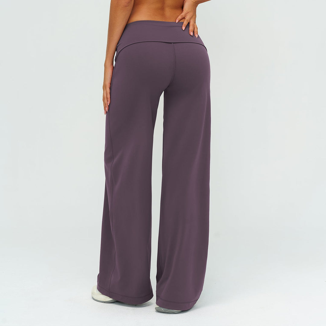 Foldover Waist Straight Leggings