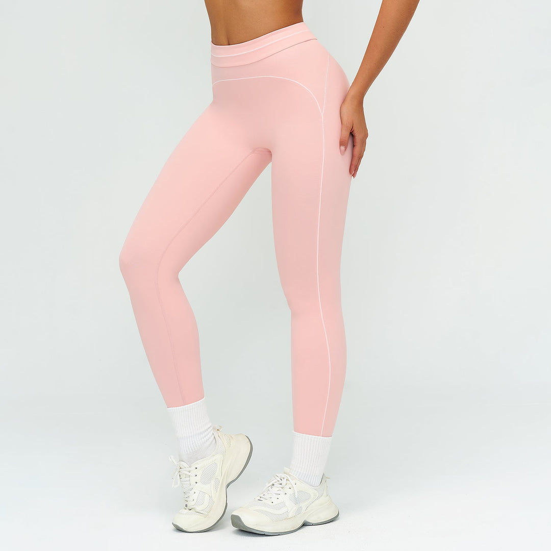 Contrast-Stitch Sculpt Leggings