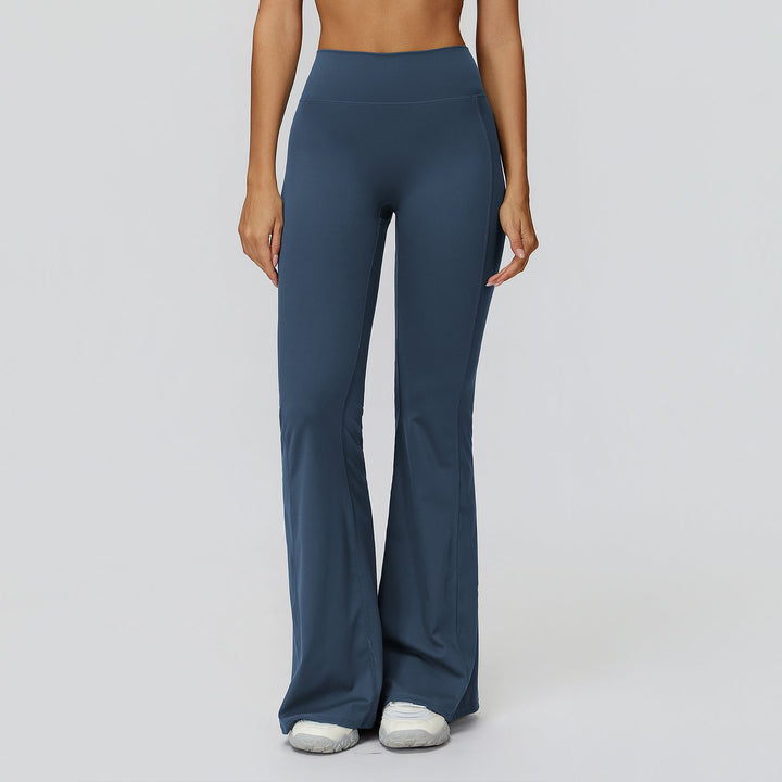 V-Back Ruched Flare Leggings