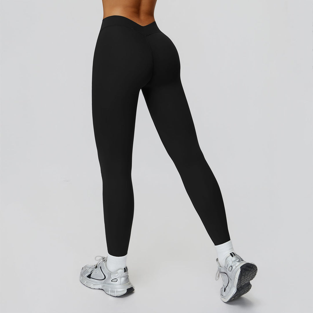 V-Back High-Waist Leggings