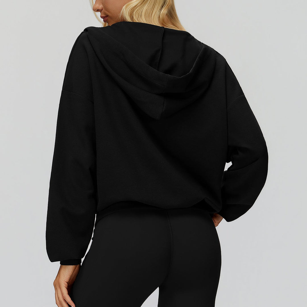 Oversized V-Neck Hoodie