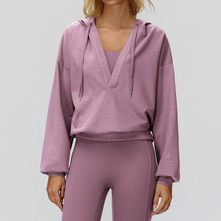 Oversized V-Neck Hoodie