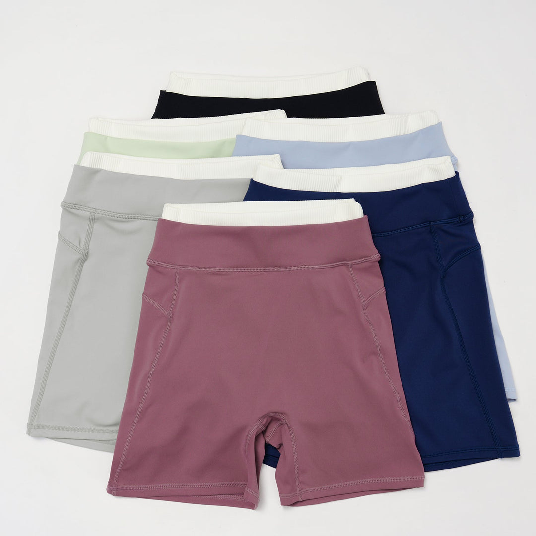 High-Waisted Contrast Sculpt Shorts