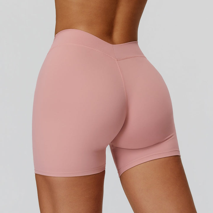 V-Back High-Waist Shorts