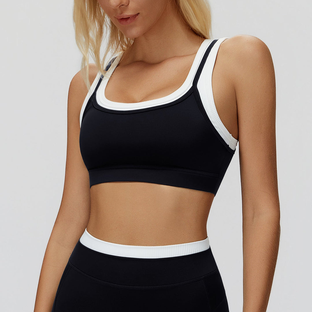 Contrast Running Sports Bra