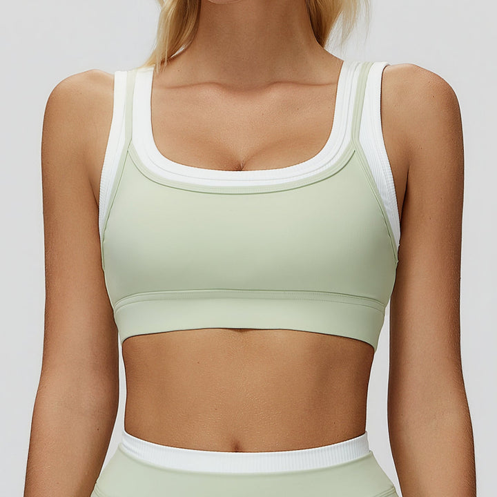 Contrast Running Sports Bra