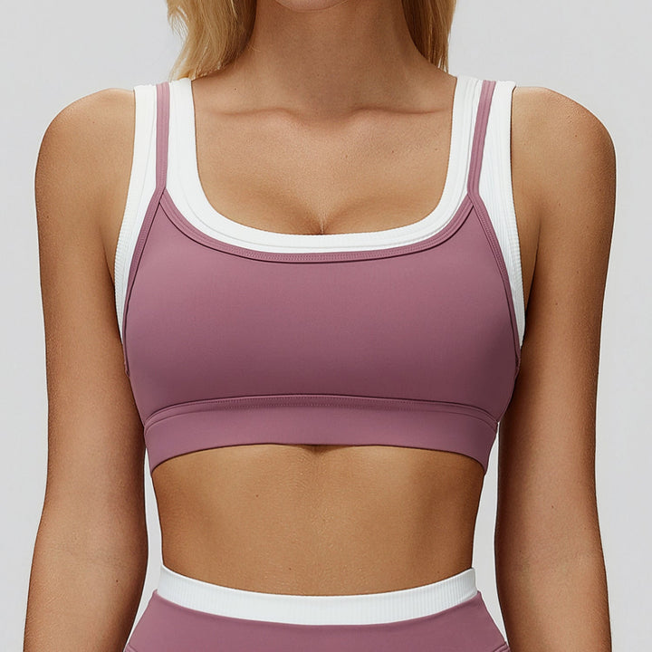 Contrast Running Sports Bra
