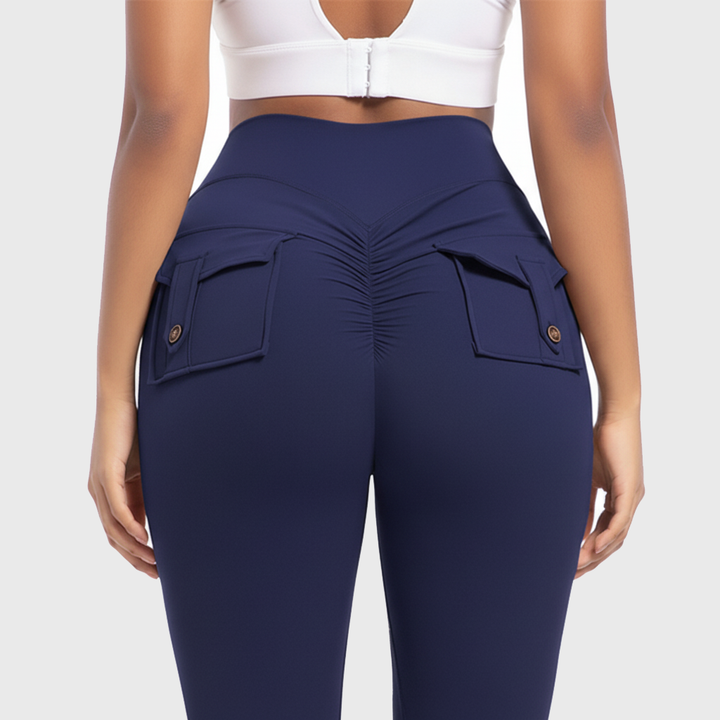 Cargo Pocket Flare Leggings