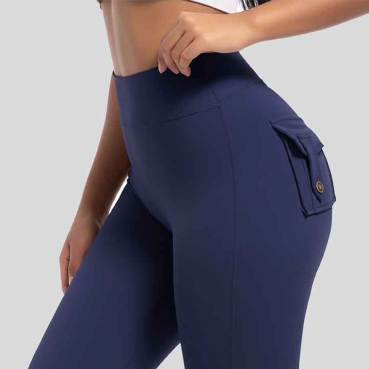 Cargo Pocket Flare Leggings