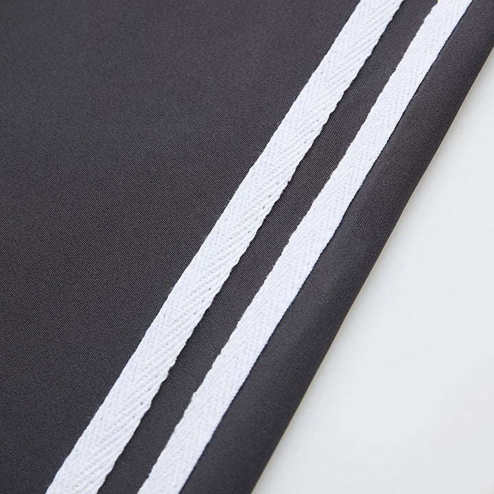 Color-Block Trim Flare Sports Pants