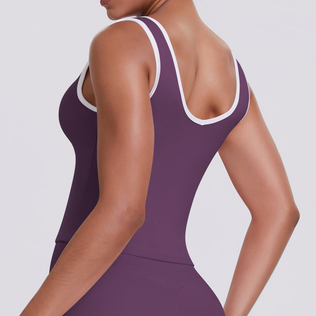 Colorblock Low-Cut Sports Tank