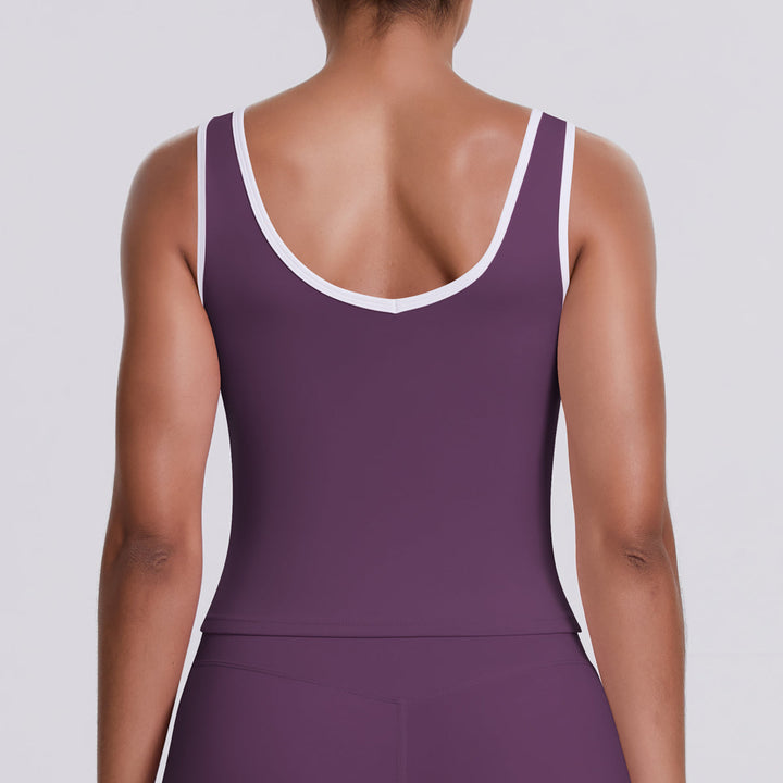 Colorblock Low-Cut Sports Tank