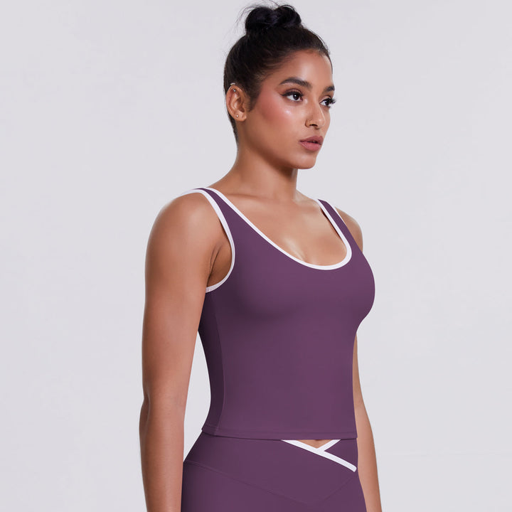 Colorblock Low-Cut Sports Tank