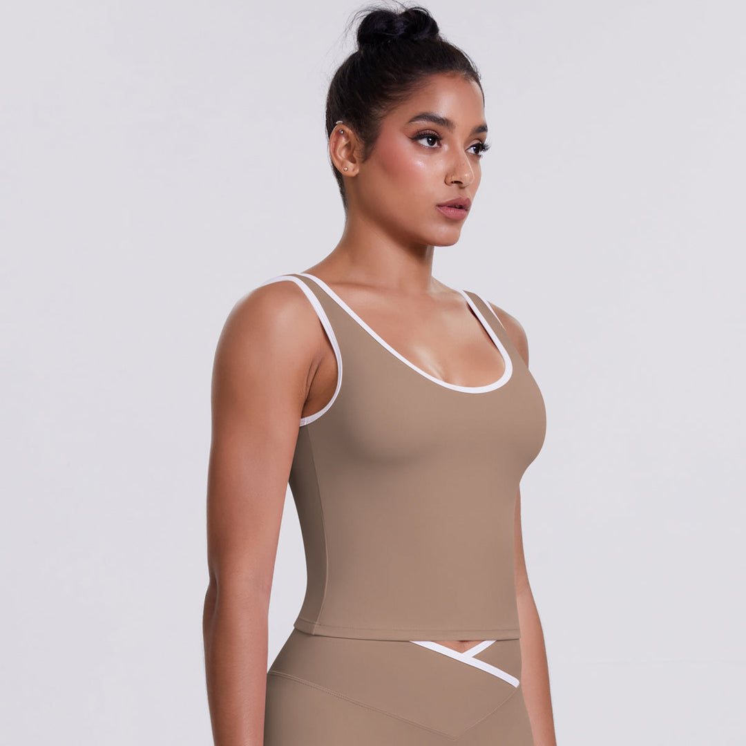 Colorblock Low-Cut Sports Tank