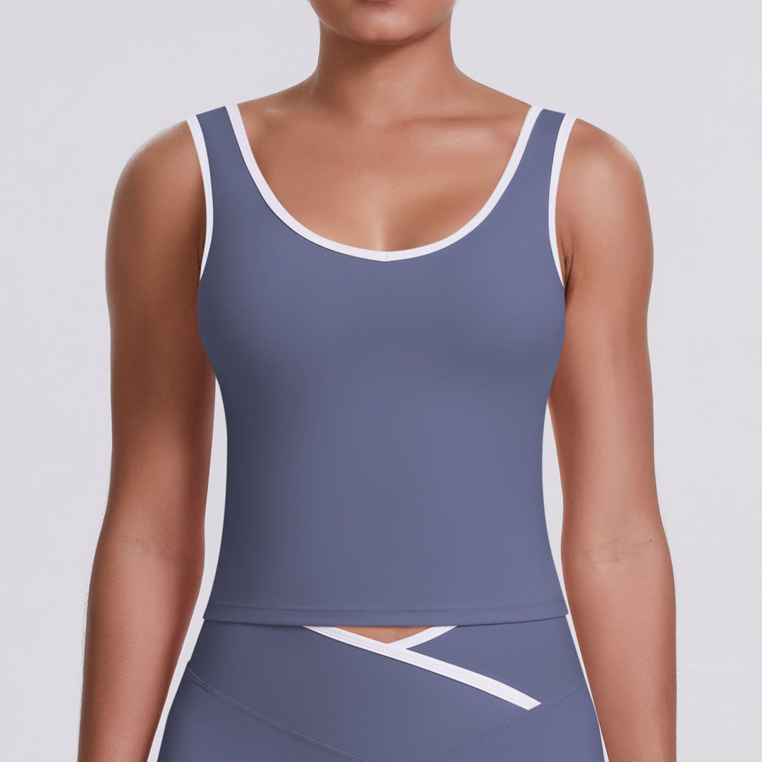Colorblock Low-Cut Sports Tank