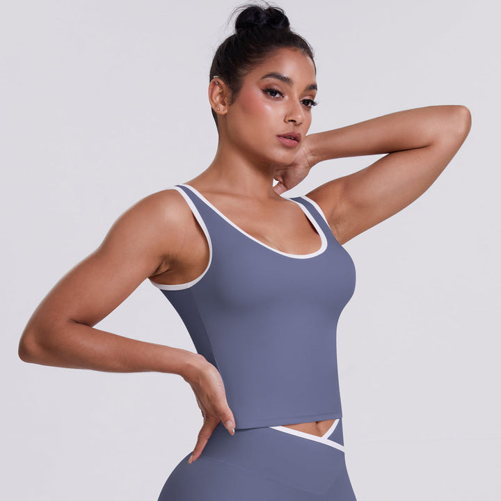 Colorblock Low-Cut Sports Tank