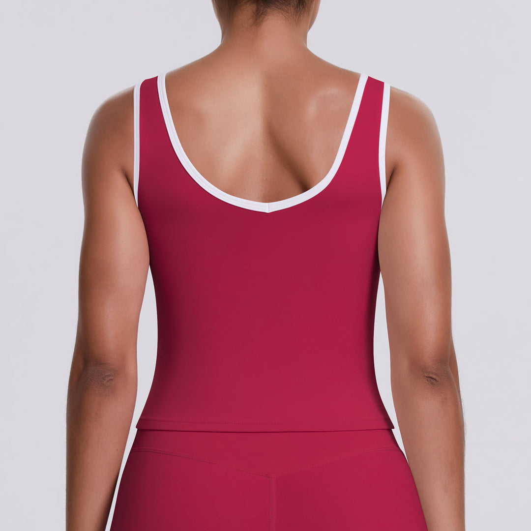 Colorblock Low-Cut Sports Tank