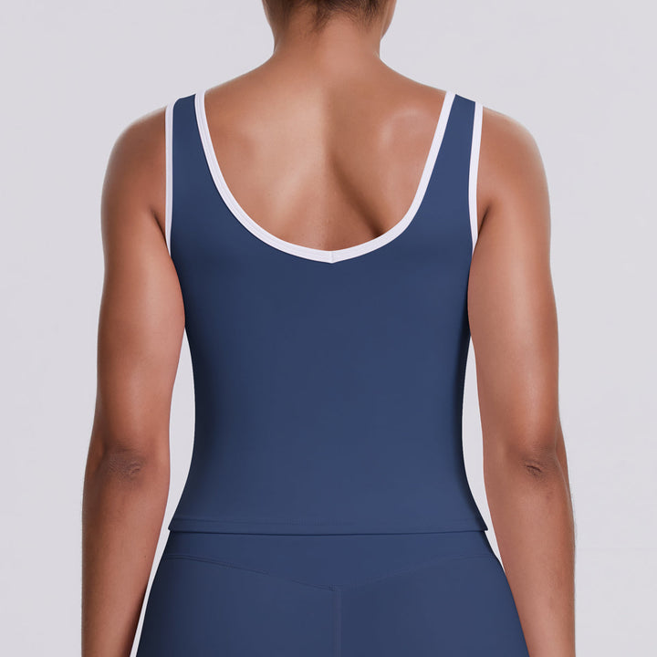 Colorblock Low-Cut Sports Tank