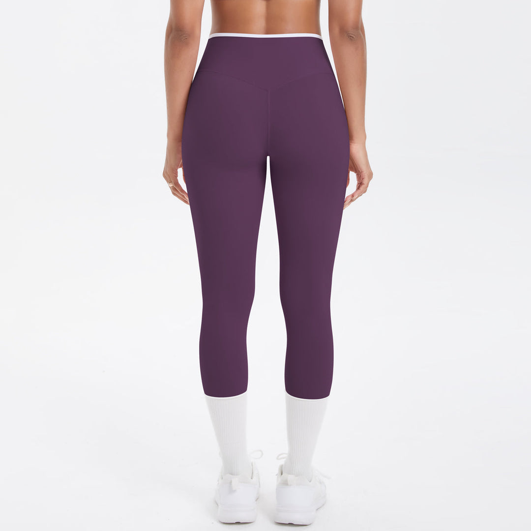 Colorblock V-Waist Cross Sports Leggings