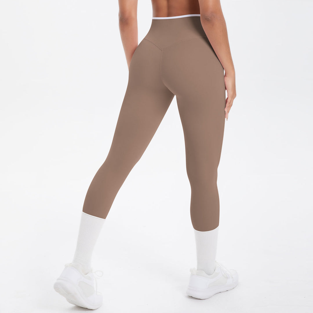 Colorblock V-Waist Cross Sports Leggings