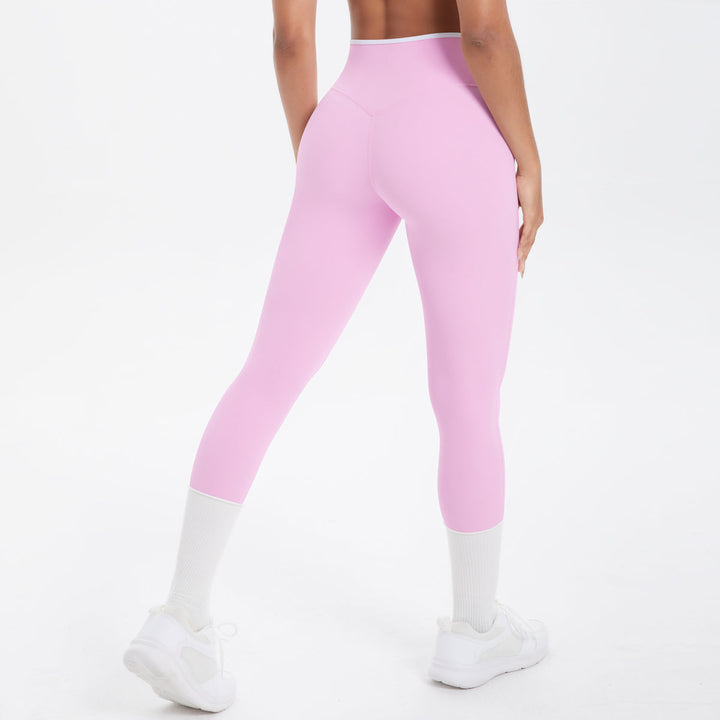 Colorblock V-Waist Cross Sports Leggings