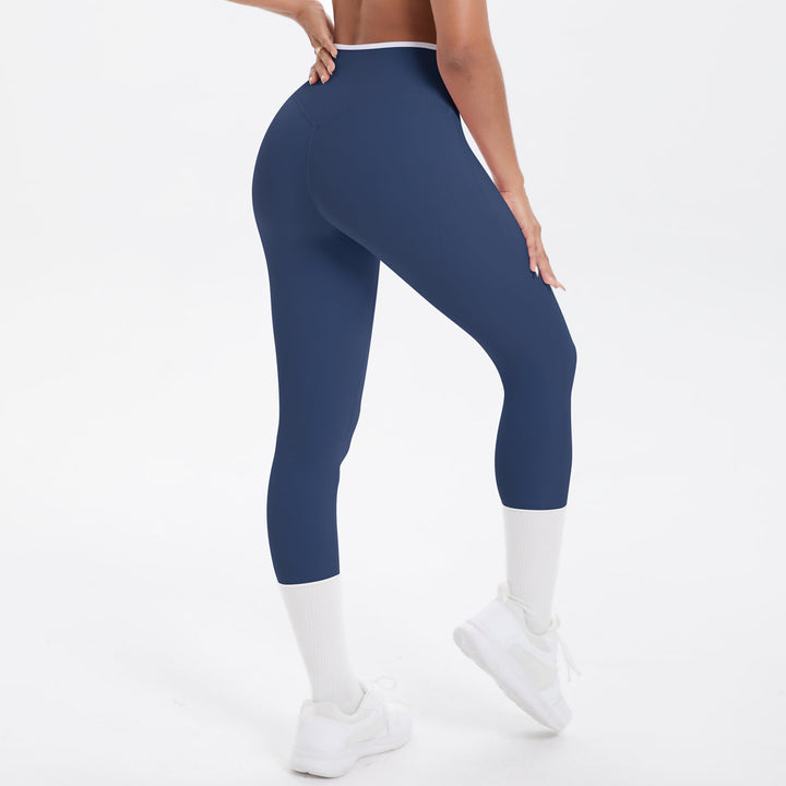 Colorblock V-Waist Cross Sports Leggings