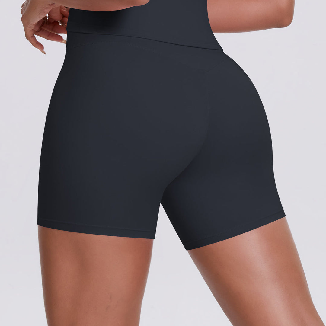Colorblock V-Waist Cross Sports Shorts