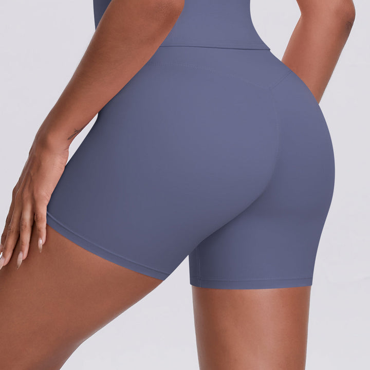 Colorblock V-Waist Cross Sports Shorts