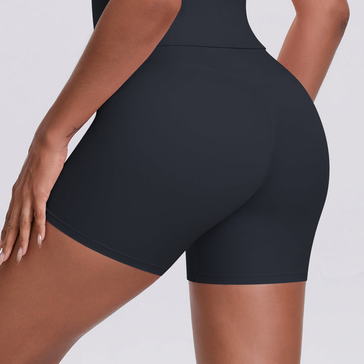 Colorblock V-Waist Cross Sports Shorts