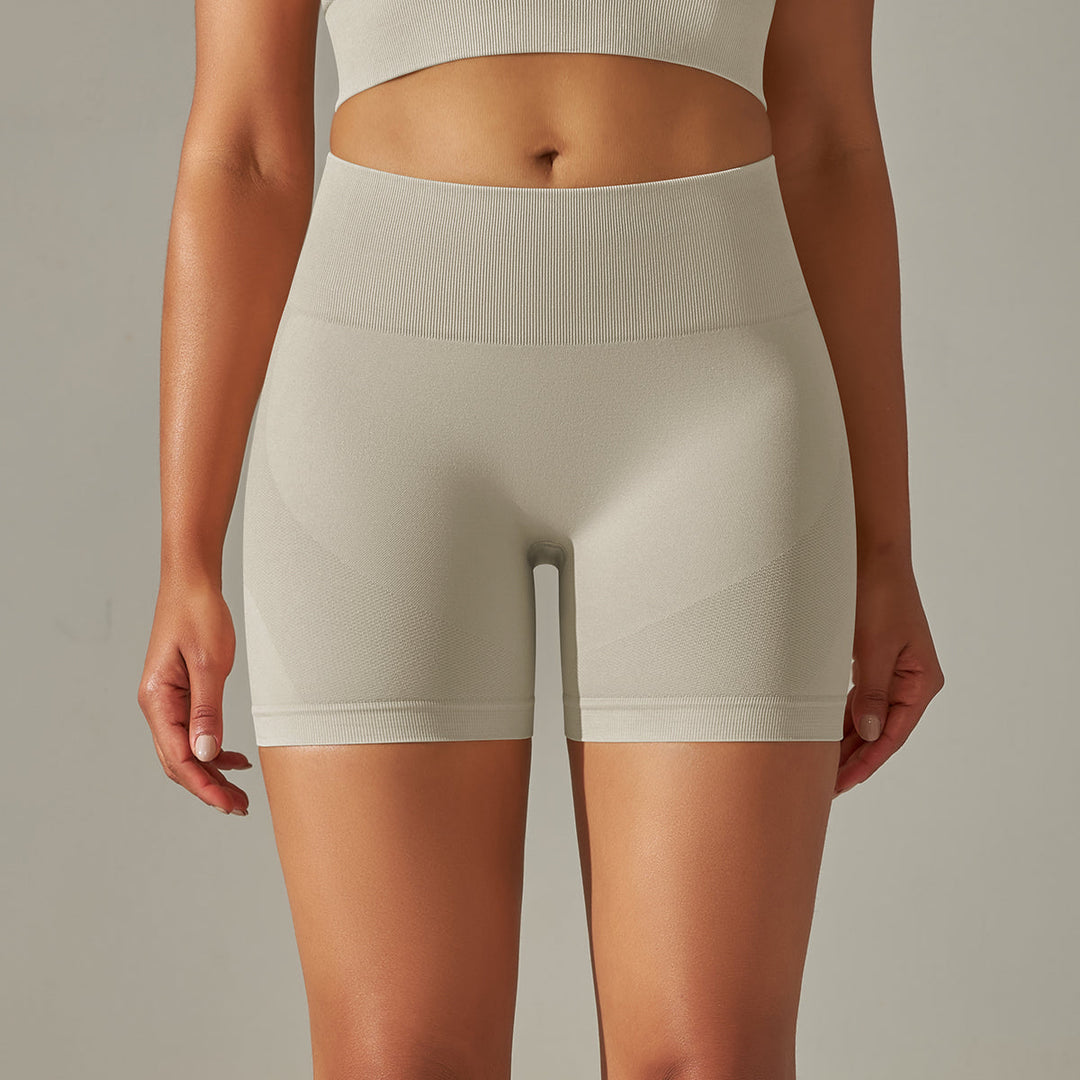 Seamless High-Waist Workout Shorts