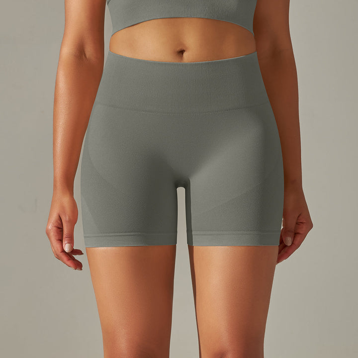 Seamless High-Waist Workout Shorts